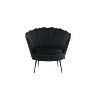 Nohr Fauteuil 'Yoni' Velvet, kleur Zwart - thumbnail