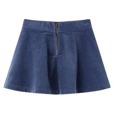 Kinderrok met zakken ribfluweel 92 marineblauw Kinderrok met zakken ribfluweel 92 marineblauw
