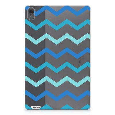 Lenovo Tab P11 | P11 Plus Hippe Hoes Zigzag Blauw Lenovo Tab P11 | P11 Plus Hippe Hoes Zigzag Blauw