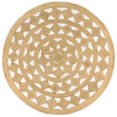 VidaXL Vloerkleed handgemaakt 180 cm gevlochten jute