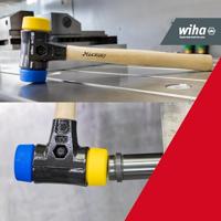 Wiha Kunststof hamer Safety | middelzacht/hard | met hickorysteel | rond-slagkop | 30 mm - 26653 - 26653 - thumbnail