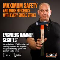 Picard Bankhamer | 1000 g steellengte 360 mm | hickory | 1 stuk - 0001202-1000 0001202-1000 - thumbnail