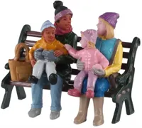 Lemax a day at the park kerstdorp figuur type 4 Vail Village 2020 - thumbnail