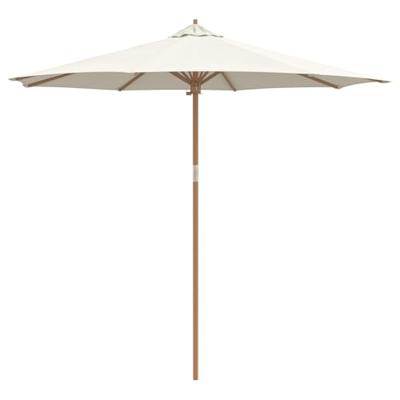 Tuinparasol Crèmewit 270 x 270 x 260 cm Bamboe