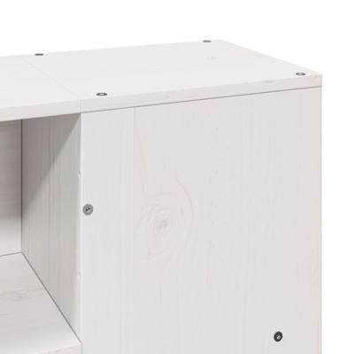 Bedframe zonder matras massief grenenhout wit 150x200 cm Bedframe zonder matras massief grenenhout wit 150x200 cm