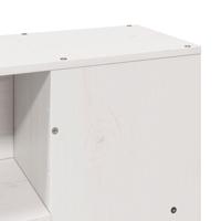 Bedframe zonder matras massief grenenhout wit 150x200 cm - thumbnail