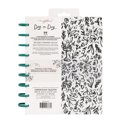 Crate Paper • day-to-day dashboard planner black and white floral