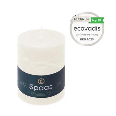 Kaars rustiek 80/110 mm wit Spaas - Spaas Kaars rustiek 80/110 mm wit Spaas - Spaas