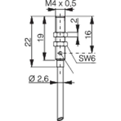 Contrinex Inductieve naderingsschakelaar M4 Vlak PNP DW-AD-603-M4
