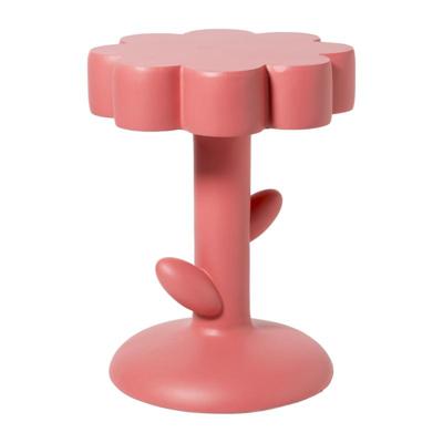 Bijzettafel pop-art flower - oranje - ø45x59 cm