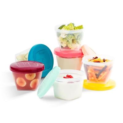 Set van 6 hermetisch afsluitbare bakjes 180 ml BABYMOOV Babydol set van 6 - thumbnail
