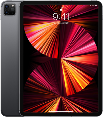 Refurbished iPad Pro 12.9 inch 2020 256 GB Zilver Zichtbaar gebruikt