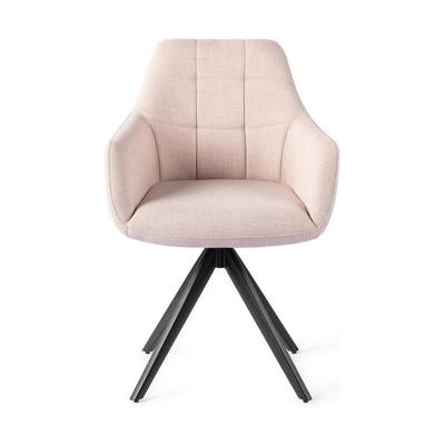 Jesper Home Noto eetkamerstoel Petal Pink turn black
