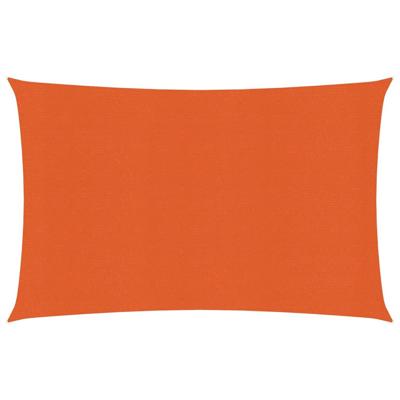 VidaXL Zonnezeil 160 g/m² 2,5x4 m hdpe oranje