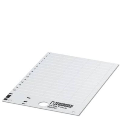 Phoenix Contact 0828890 US-EMLP (27X8) SR Apparaatmarkering Montagemethode: Plakken Markeringsvlak: 27 x 7.93 mm Zilver Aantal markeringen: 510 10 katernen