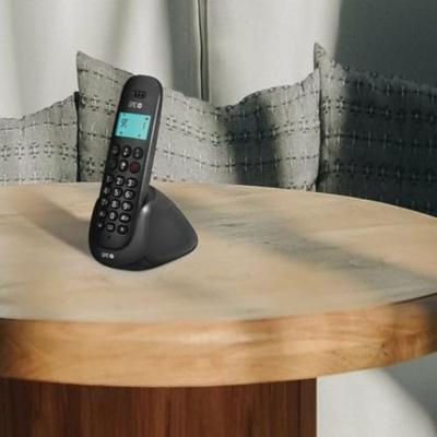 SPC Art – draadloze telefoon met verlicht display, beller-ID, handsfree, telefoonboek, mute-modus, gap en eco-modus, zwart