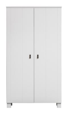 WOOOD Kledingkast 'Ties' 2 deuren, kleur Wit