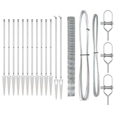 Weidehekwerk Zilver 25 x 1.6 m Gegalvaniseerd staal