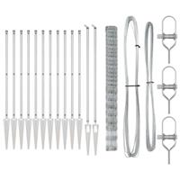 Weidehekwerk Zilver 25 x 1.6 m Gegalvaniseerd staal - thumbnail