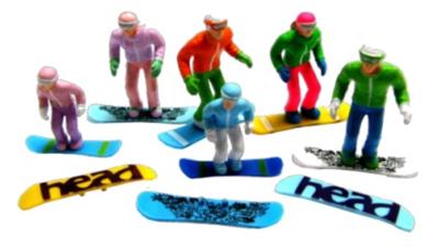 Figuren staand snowboard 6 stuks Jaegerndorfer - Jaegerndorfer Figuren staand snowboard 6 stuks Jaegerndorfer - Jaegerndorfer