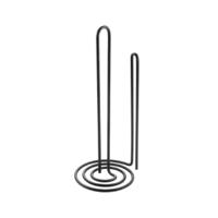 Metaltex Keukenrolhouder 15x32 cm Zwart - thumbnail