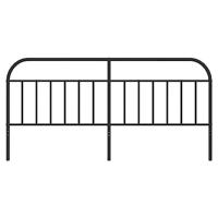 Hoofdbord metaal zwart 193 cm - thumbnail