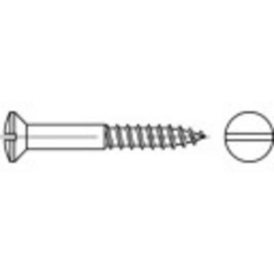 TOOLCRAFT TO-5446428 Bolverzonken houtschroeven 4.5 mm 70 mm Sleuf DIN 95 Messing 200 stuk(s)