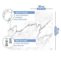 Wenko 2 fornuisafdekplaten (Marmer) - thumbnail