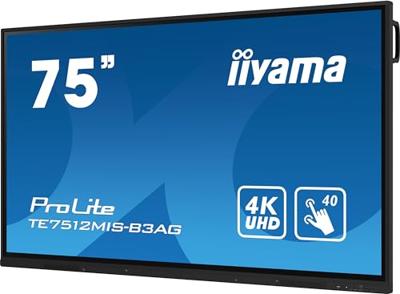 Iiyama ProLite TE7512MIS-B3AG Digital Signage display Energielabel: G (A - G) 189.3 cm 75 inch 3840 x 2160 Pixel 24/7