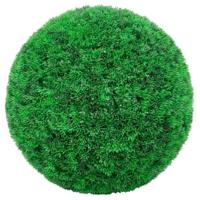 Kunstbuxusballen met LED-verlichting 2 st 52 cm groen - thumbnail