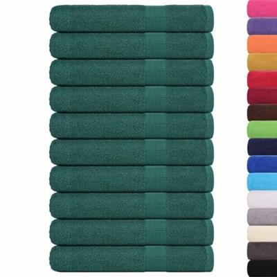 VidaXL Saunahanddoeken 10 st 80x200 cm 360 g/m² 100% katoen groen