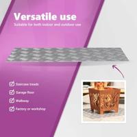 VidaXL Trap tread rechthoekig 2 pcs zilver 90 x 40 cm aluminium - thumbnail