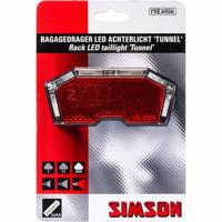 Simson batterij bagagedrager achterlicht tunnel 3 led auto - thumbnail