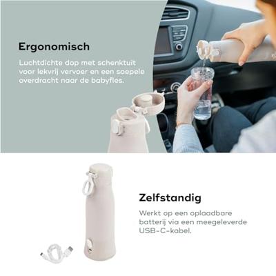 Mobiele flessenwarmer Moov & Feed BABYMOOV grijs