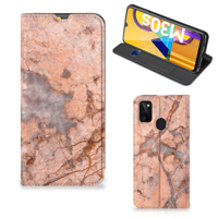 Samsung Galaxy M30s | M21 | Standcase | Marmer Oranje - thumbnail