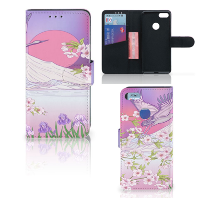 Motorola Moto E6 Play Telefoonhoesje met Pasjes Bird Flying Motorola Moto E6 Play Telefoonhoesje met Pasjes Bird Flying