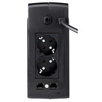 PowerWalker VFD 600 - UPS - 220/230/240 Volt wisselstroom V - 300 Watt - 600 VA 7 ampère-uur - uitgangen: 2 - zwart - thumbnail