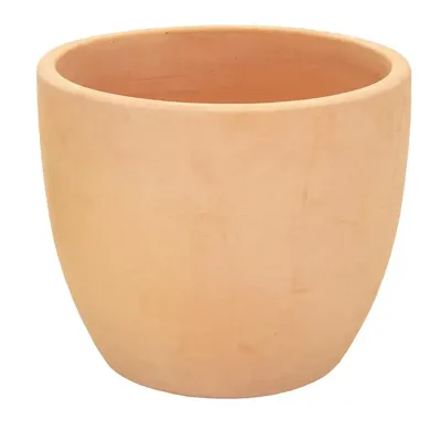 Mcollections Bloempot Egg - Ø31 × H27 cm - Clayfibre - Whitewash