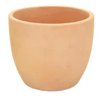 Mcollections Bloempot Egg - Ø31 × H27 cm - Clayfibre - Whitewash - thumbnail