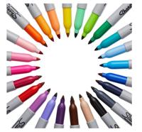 Sharpie permanente marker fijn, value pack van 24 stuks (20 + 4 gratis), zwart - thumbnail