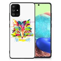 Samsung Galaxy A71 Hoesje Cat Color - thumbnail