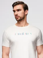 Ombre - T-Shirt Heren - Wit - 3D print - thumbnail