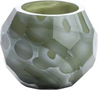 Light & Living theelichthouder glas eliza 12x10cm groen - thumbnail