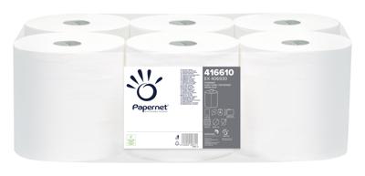 Papernet papieren handdoeken Standard, centerfeed, 1-laags, 292 meter, pak van 6 stuks