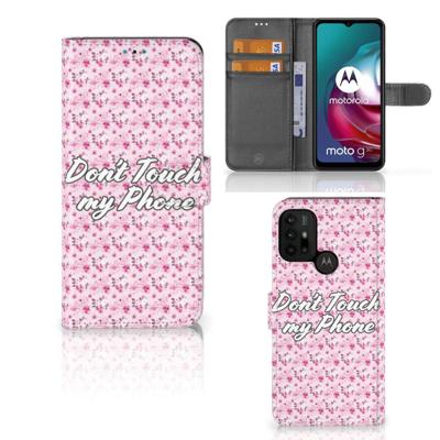 Motorola Moto G10 | G20 | G30 Portemonnee Hoesje Flowers Pink DTMP Motorola Moto G10 | G20 | G30 Portemonnee Hoesje Flowers Pink DTMP