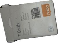 Nobo T-planbordkaarten index 3, ft 120 x 92 mm, wit - thumbnail