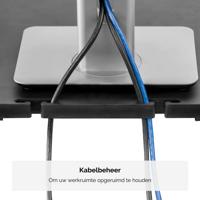 Fellowes beeldschermhouder in de hoogte verstelbaar (min. 64 mm tot 165 mm) met basis uit plastic - thumbnail