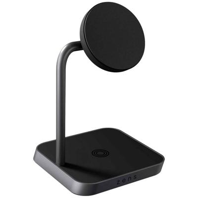 ZENS Aluminium Series 2 in 1 Magnetic Wireless Office Charger 2 ZEDC26B/00 Inductie lader Zwart
