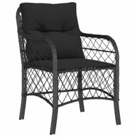 9-delige Tuinset poly rattan zwart - thumbnail