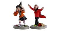 Lemax terrified trick-or-treaters s/2 halloween figuur Spooky Town 2020 - thumbnail